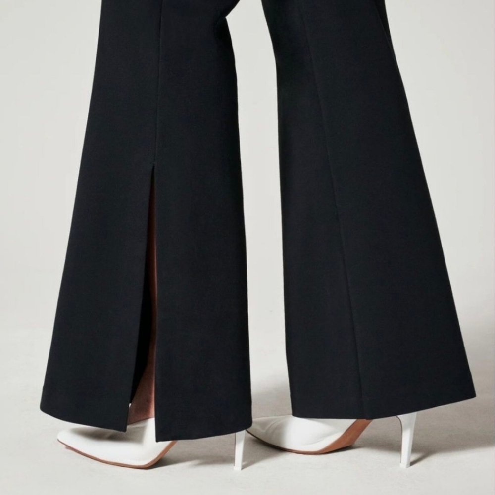 Spanx Perfect Pant Black Split Hem Pull-On Office… - image 3